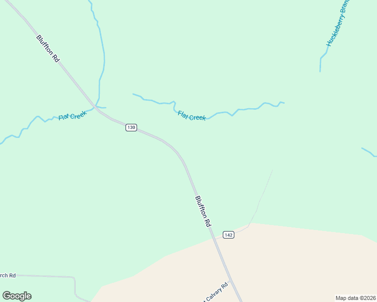 map of restaurants, bars, coffee shops, grocery stores, and more near 779 Bluffton Road in Fort Gaines