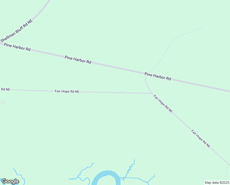 map of restaurants, bars, coffee shops, grocery stores, and more near Fair Hope Road NorthEast in McIntosh County