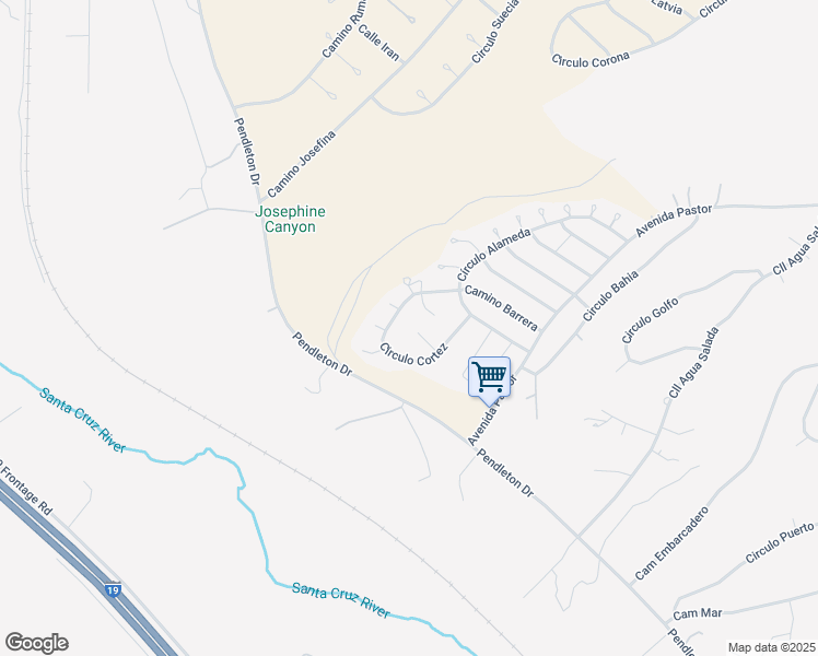 map of restaurants, bars, coffee shops, grocery stores, and more near 89 Círculo Cortez in Rio Rico