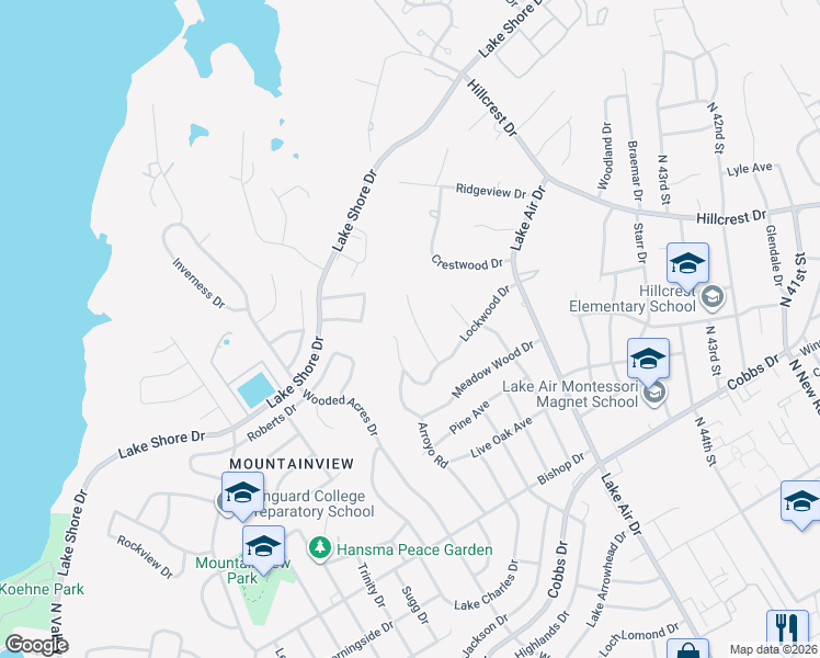 map of restaurants, bars, coffee shops, grocery stores, and more near 2700 Cedar Point Dr in Waco