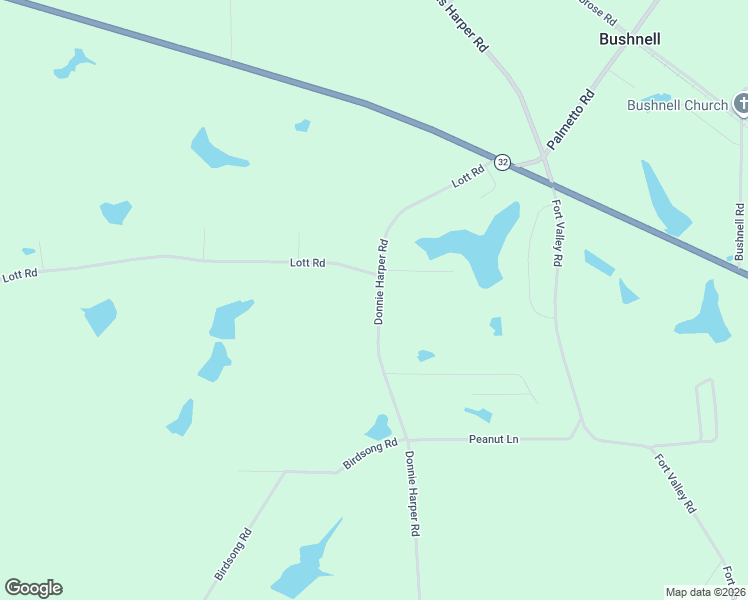 map of restaurants, bars, coffee shops, grocery stores, and more near 492 Donnie Harper Road in Douglas