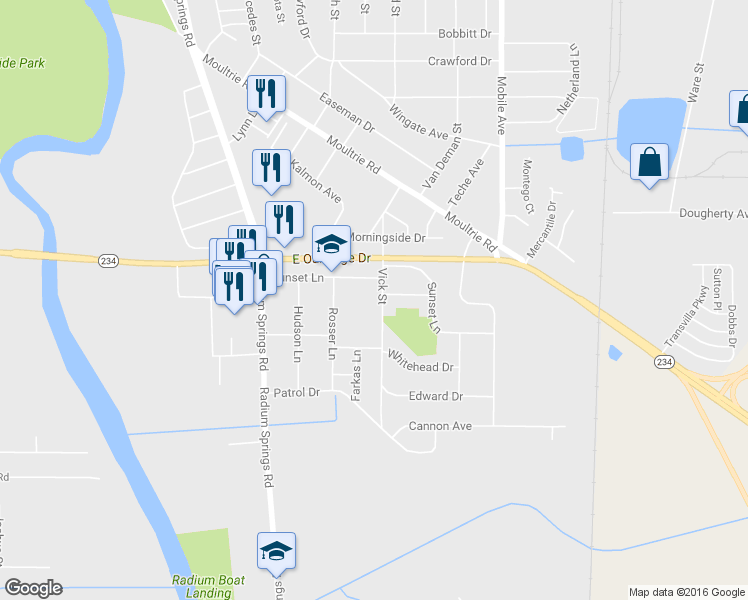 map of restaurants, bars, coffee shops, grocery stores, and more near 304 Vick St in Albany