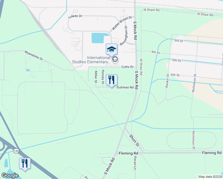 map of restaurants, bars, coffee shops, grocery stores, and more near 2240 Duitman Road in Albany
