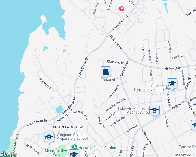 map of restaurants, bars, coffee shops, grocery stores, and more near 5000 Crestwood Drive in Waco