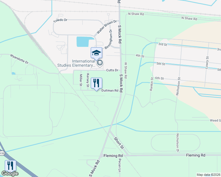 map of restaurants, bars, coffee shops, grocery stores, and more near 2251 Duitman Road in Albany