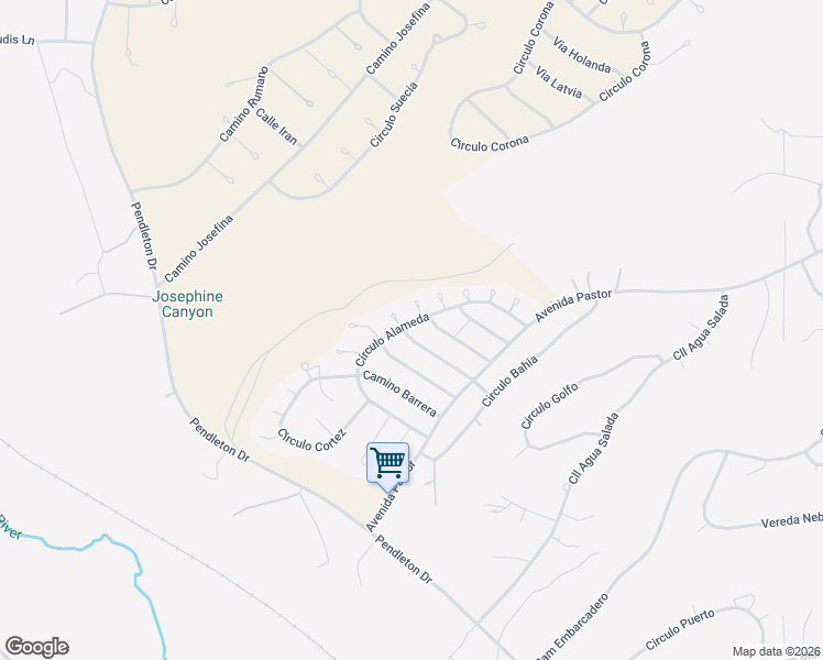 map of restaurants, bars, coffee shops, grocery stores, and more near 1719 Círculo Alameda in Rio Rico