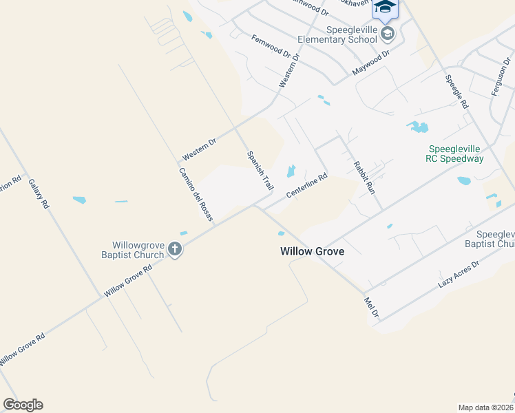 map of restaurants, bars, coffee shops, grocery stores, and more near 1272 Willow Grove Road in Waco