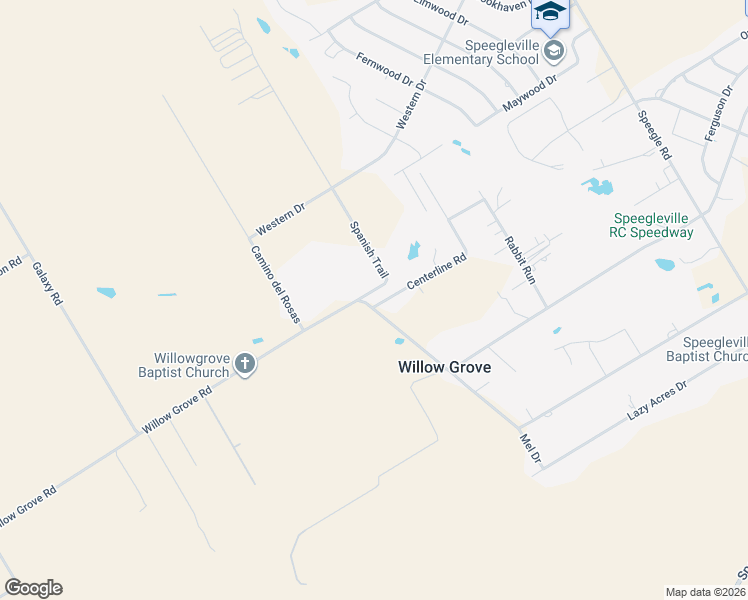 map of restaurants, bars, coffee shops, grocery stores, and more near 1272 Willow Grove Road in Waco