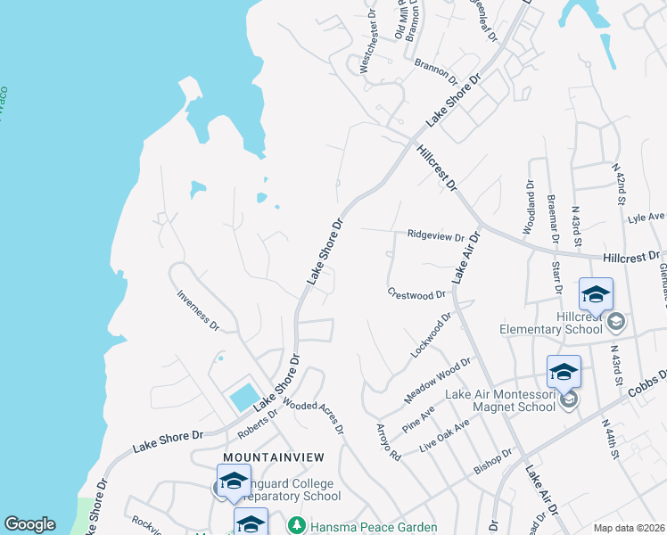 map of restaurants, bars, coffee shops, grocery stores, and more near 5238 Lake Shore Drive in Waco