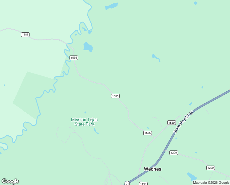 map of restaurants, bars, coffee shops, grocery stores, and more near 4635 County Road 1585 in Grapeland