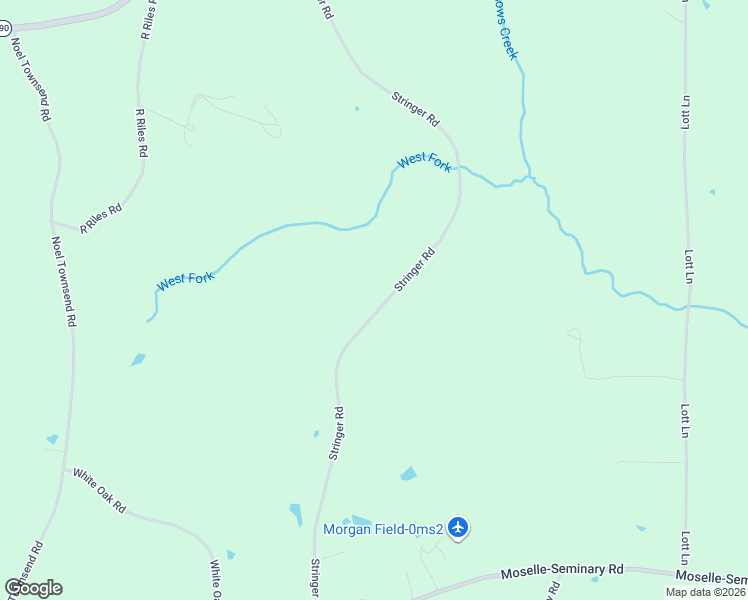 map of restaurants, bars, coffee shops, grocery stores, and more near 167 Stringer Road in Seminary