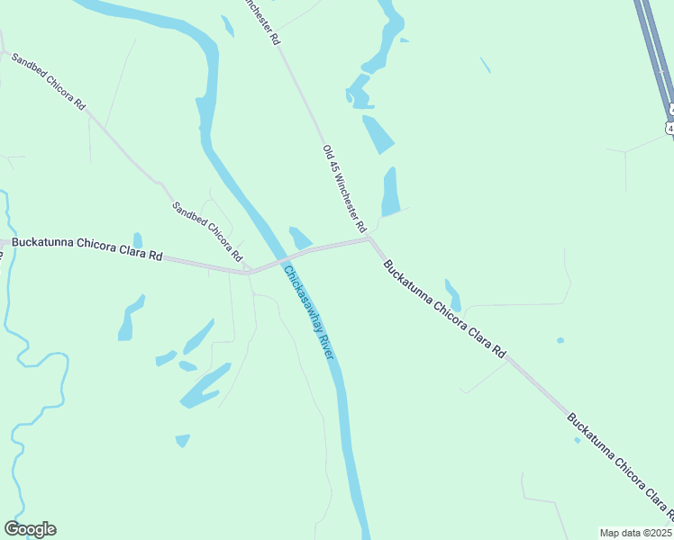 map of restaurants, bars, coffee shops, grocery stores, and more near 2037 Buckatunna Chicora Clara Road in Buckatunna