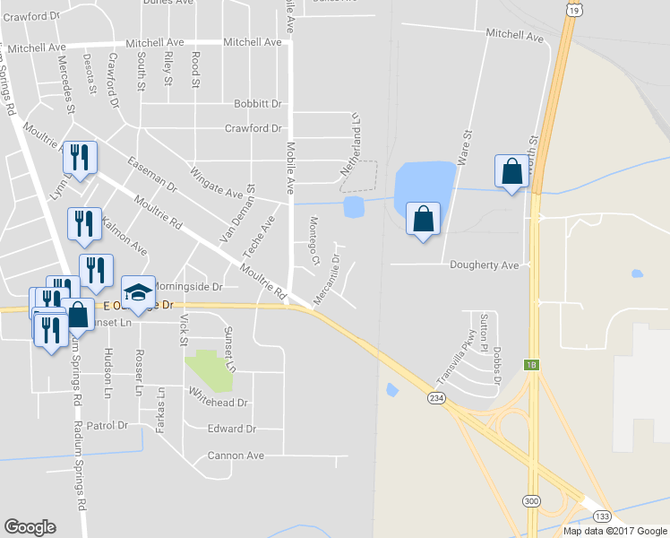 map of restaurants, bars, coffee shops, grocery stores, and more near 120 Mercantile Drive in Albany