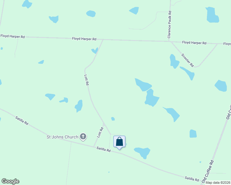 map of restaurants, bars, coffee shops, grocery stores, and more near 1830 Satilla Road in Wray