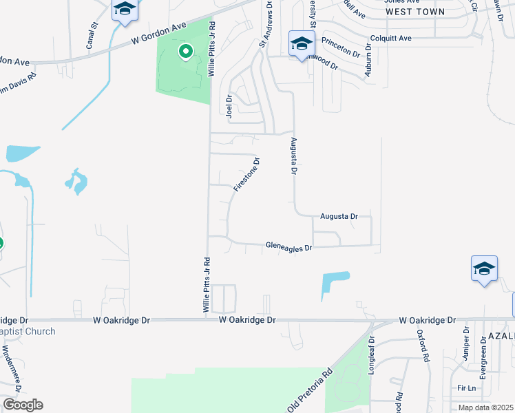 map of restaurants, bars, coffee shops, grocery stores, and more near 824 Willie Pitts Junior Road in Albany