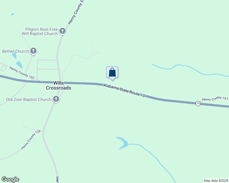 map of restaurants, bars, coffee shops, grocery stores, and more near 4287 Alabama 10 in Abbeville