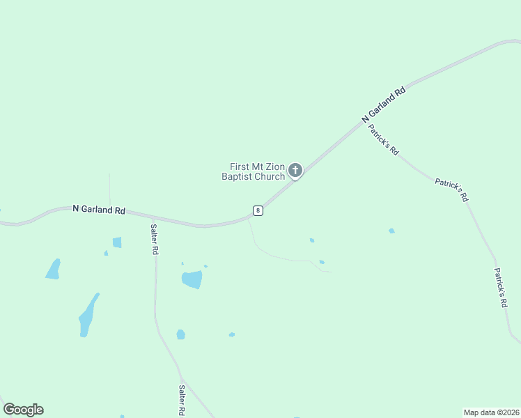 map of restaurants, bars, coffee shops, grocery stores, and more near N Garland Rd in McKenzie