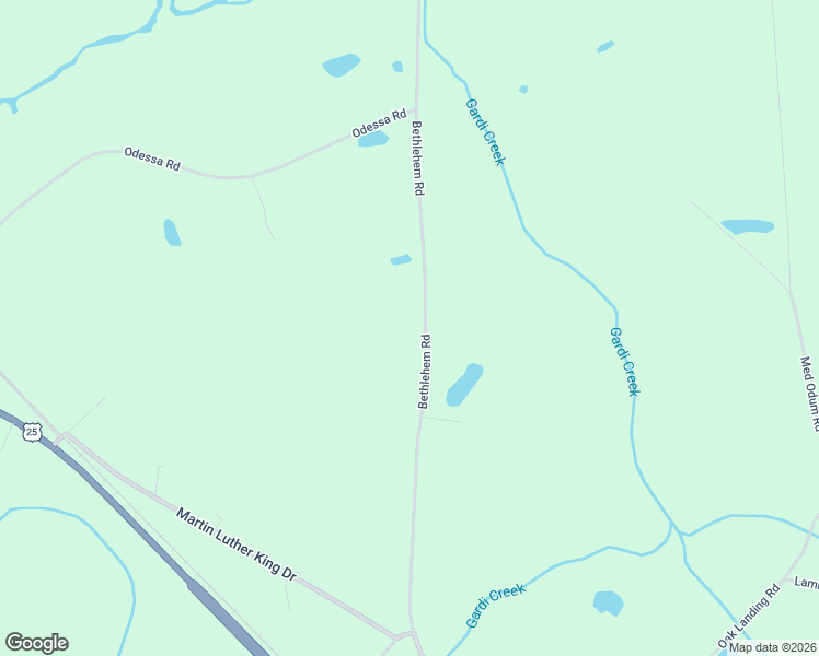 map of restaurants, bars, coffee shops, grocery stores, and more near 6578 Bethlehem Road in Jesup