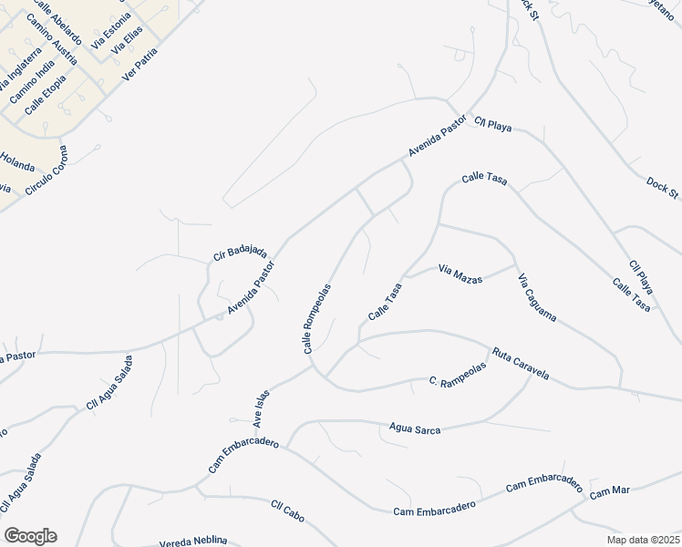 map of restaurants, bars, coffee shops, grocery stores, and more near 206 Loza Court in Rio Rico