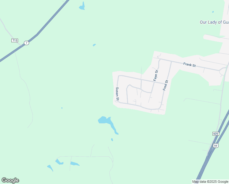 map of restaurants, bars, coffee shops, grocery stores, and more near 496 County Road 6103 in Nacogdoches