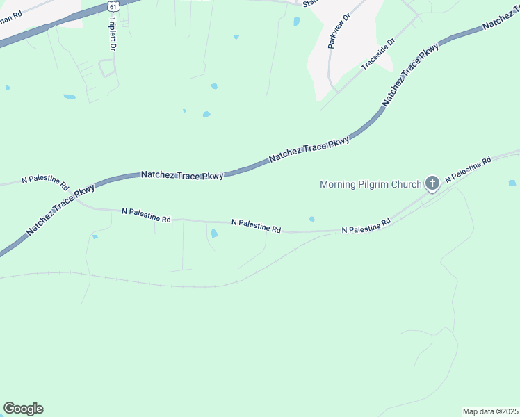 map of restaurants, bars, coffee shops, grocery stores, and more near 175 North Palestine Road in Natchez