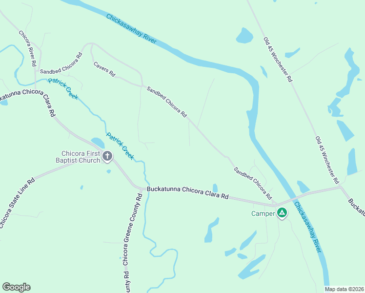 map of restaurants, bars, coffee shops, grocery stores, and more near 26 Ray Drive in Buckatunna