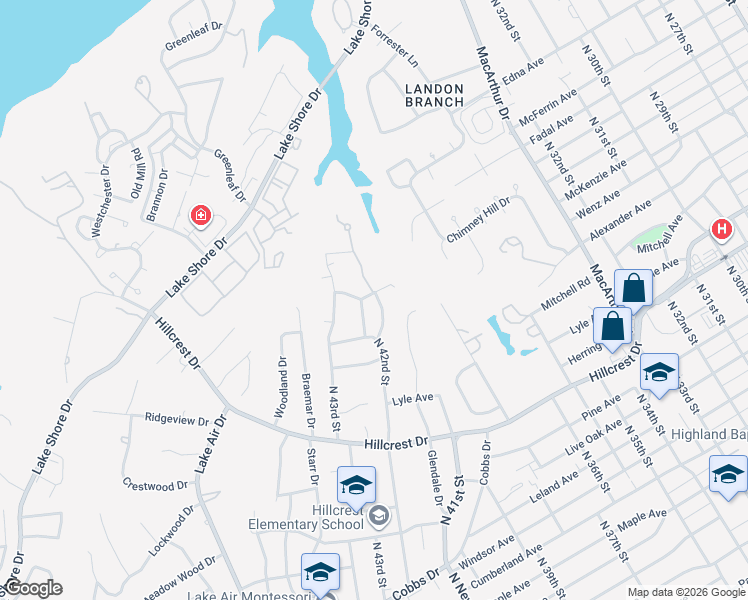 map of restaurants, bars, coffee shops, grocery stores, and more near 4126 Evergreen Drive in Waco