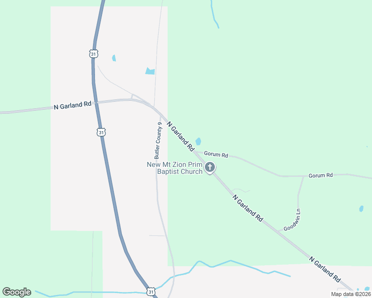 map of restaurants, bars, coffee shops, grocery stores, and more near North Garland Road in McKenzie