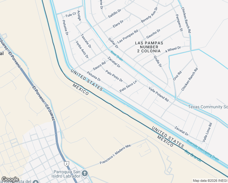 map of restaurants, bars, coffee shops, grocery stores, and more near 13478 Petunia Drive in San Elizario