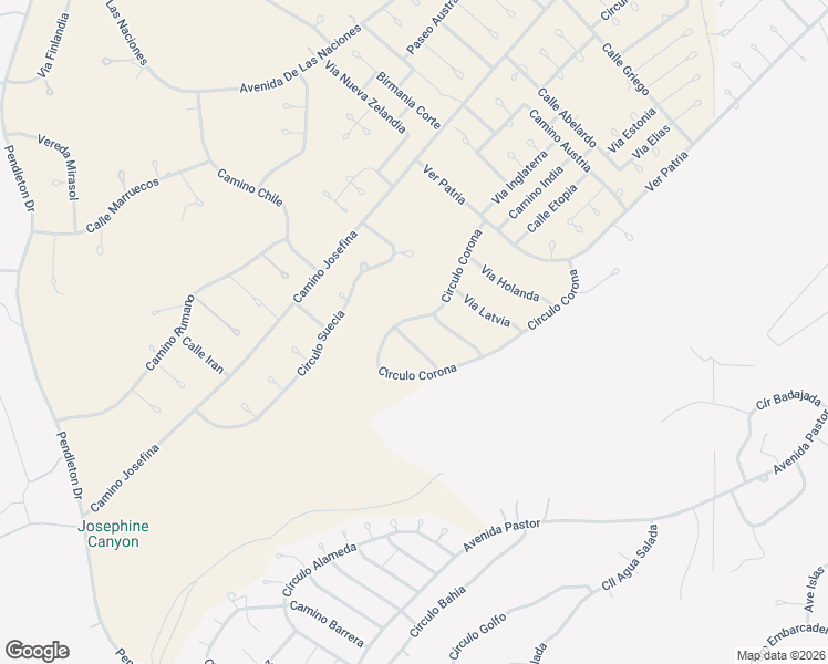 map of restaurants, bars, coffee shops, grocery stores, and more near 1713 Via Hungria in Rio Rico