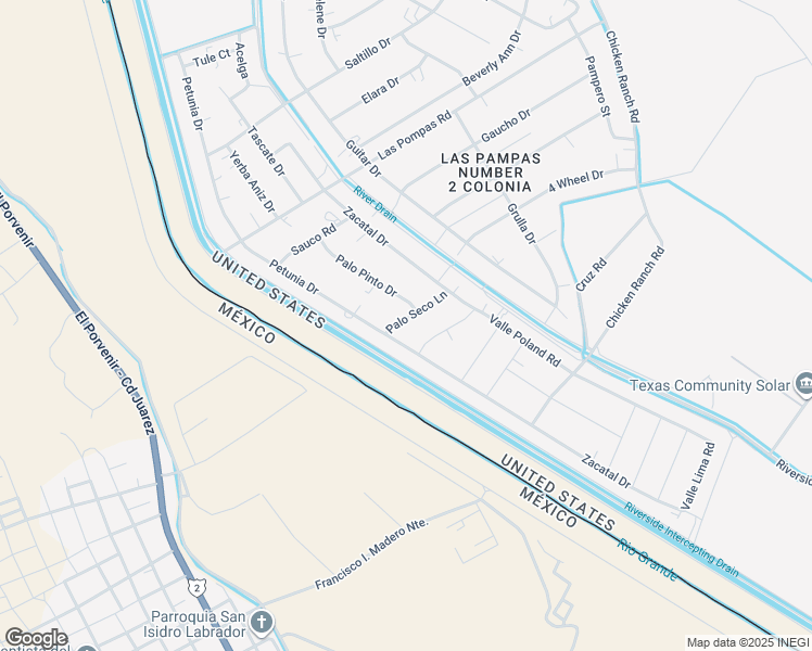 map of restaurants, bars, coffee shops, grocery stores, and more near 1430 Palo Seco Lane in San Elizario
