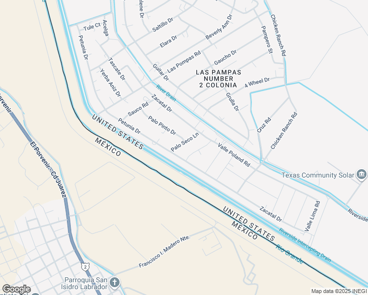 map of restaurants, bars, coffee shops, grocery stores, and more near 1430 Palo Seco in San Elizario