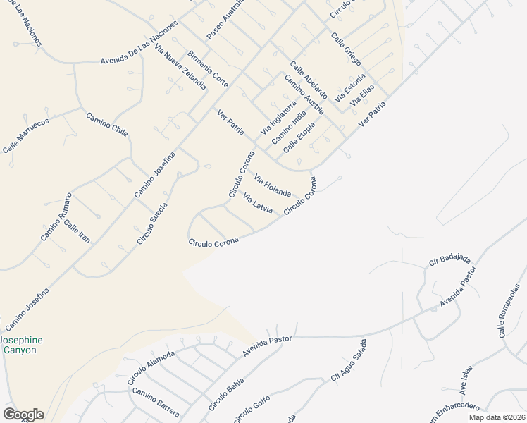 map of restaurants, bars, coffee shops, grocery stores, and more near 1730 Via Latvia in Rio Rico