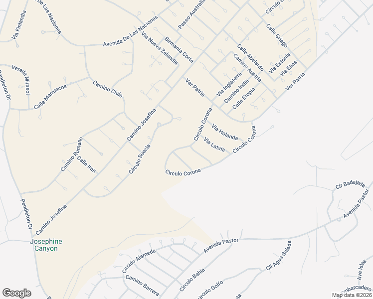 map of restaurants, bars, coffee shops, grocery stores, and more near 1713 Via Hungria in Rio Rico