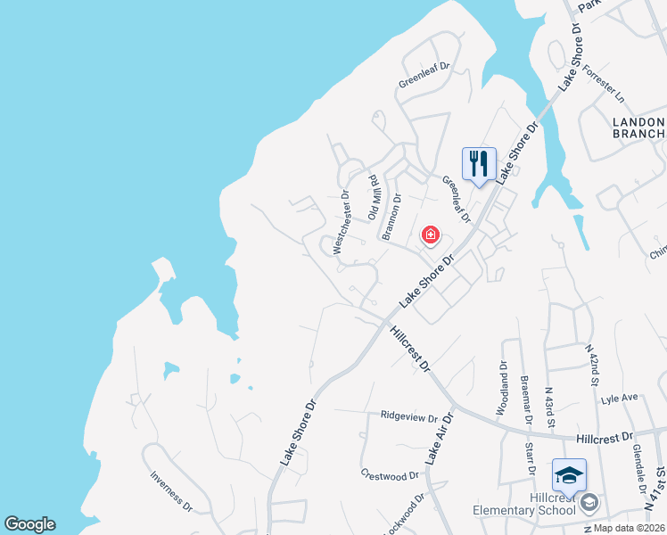 map of restaurants, bars, coffee shops, grocery stores, and more near 4405 Westchester Drive in Waco