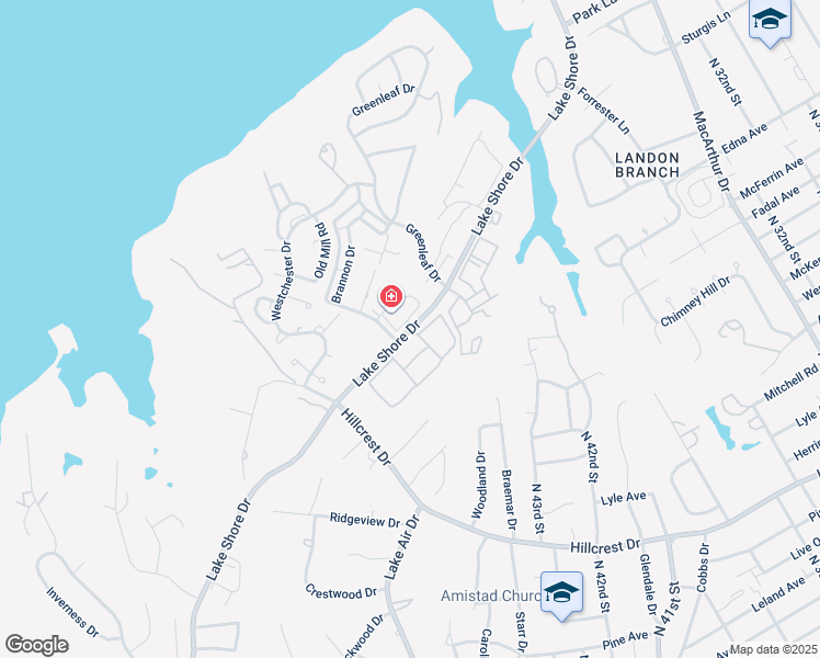 map of restaurants, bars, coffee shops, grocery stores, and more near 4560 Lake Shore Drive in Waco