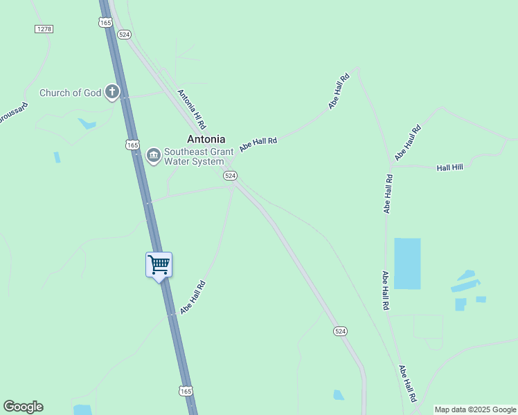 map of restaurants, bars, coffee shops, grocery stores, and more near Highway 524 in Pollock