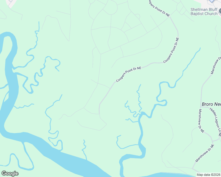 map of restaurants, bars, coffee shops, grocery stores, and more near 2298 Coopers Point Dr NE in McIntosh
