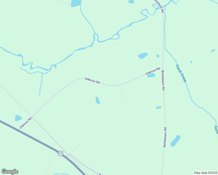 map of restaurants, bars, coffee shops, grocery stores, and more near 964 Odessa Road in Jesup