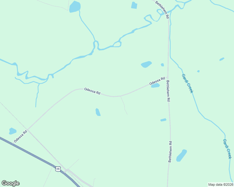 map of restaurants, bars, coffee shops, grocery stores, and more near 964 Odessa Road in Jesup