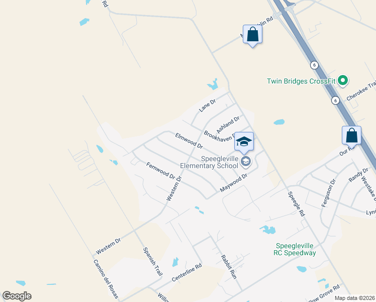 map of restaurants, bars, coffee shops, grocery stores, and more near 429 Elmwood Drive in Waco