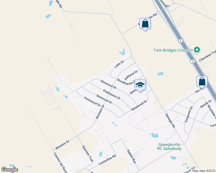 map of restaurants, bars, coffee shops, grocery stores, and more near 429 Elmwood Dr in Waco