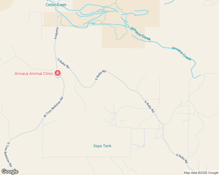 map of restaurants, bars, coffee shops, grocery stores, and more near 37750 South Ruby Road in Arivaca