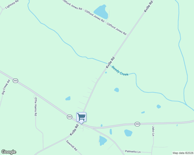 map of restaurants, bars, coffee shops, grocery stores, and more near 4900 Kville Road in Screven