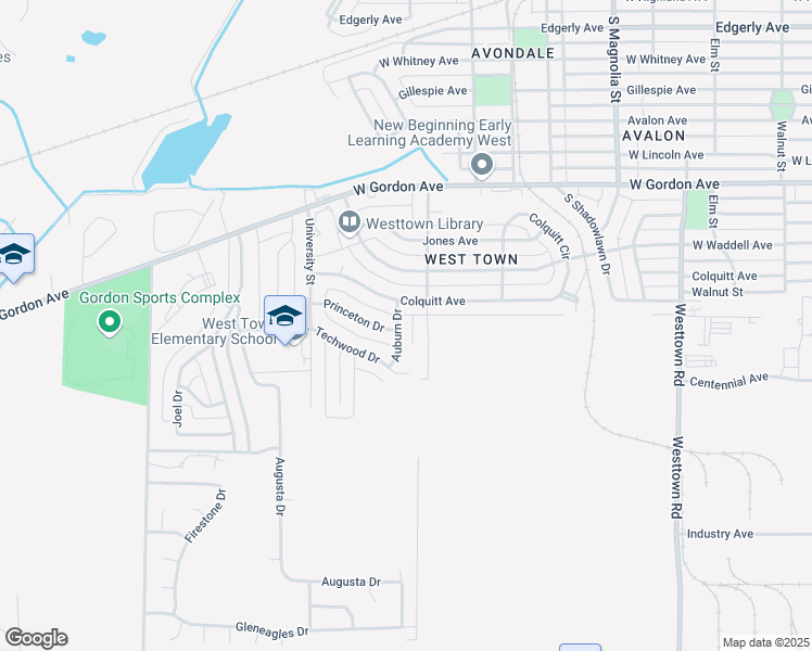 map of restaurants, bars, coffee shops, grocery stores, and more near 1104 Auburn Drive in Albany