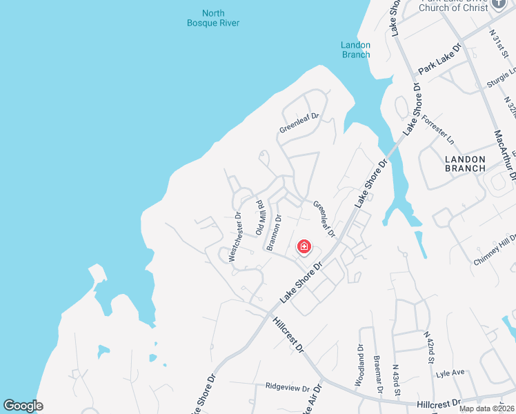 map of restaurants, bars, coffee shops, grocery stores, and more near 3601 Windmill Hill Street in Waco