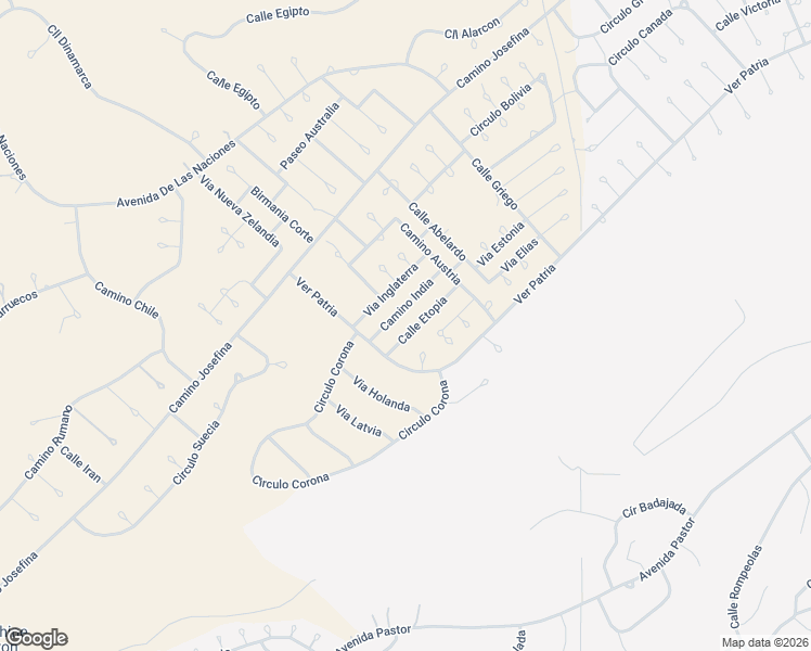 map of restaurants, bars, coffee shops, grocery stores, and more near 30 Camino Inda in Rio Rico