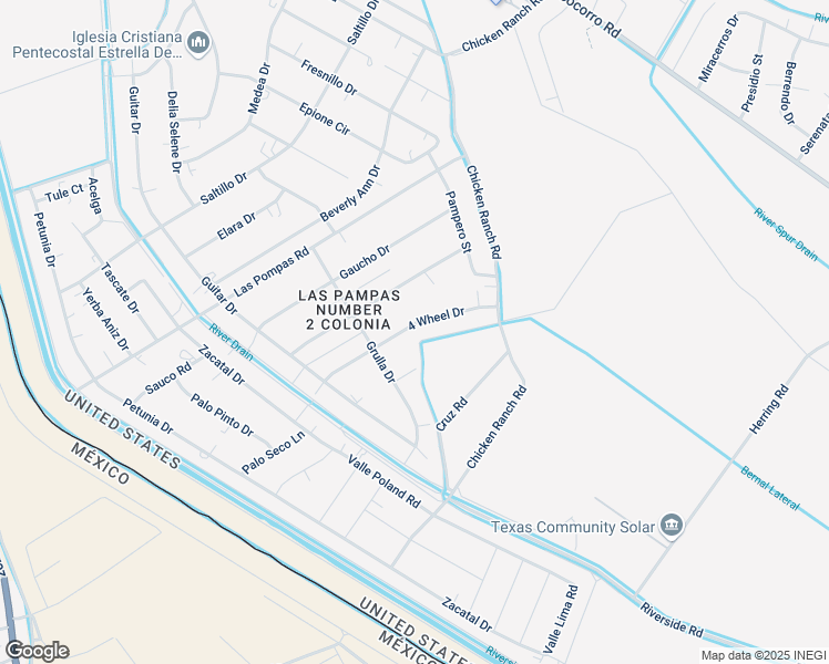 map of restaurants, bars, coffee shops, grocery stores, and more near 1248 4 Wheel Drive in San Elizario