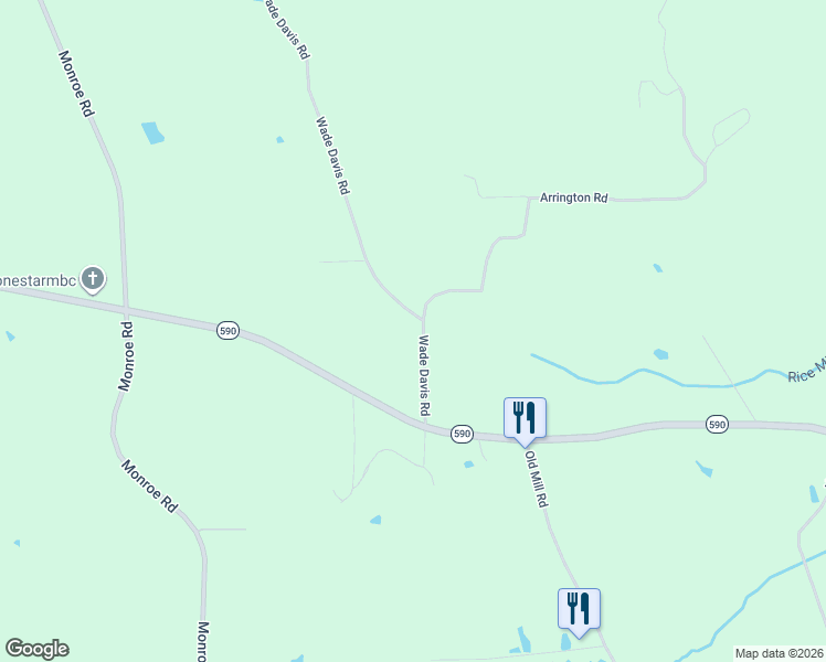 map of restaurants, bars, coffee shops, grocery stores, and more near 37 Wade Davis Road in Ellisville