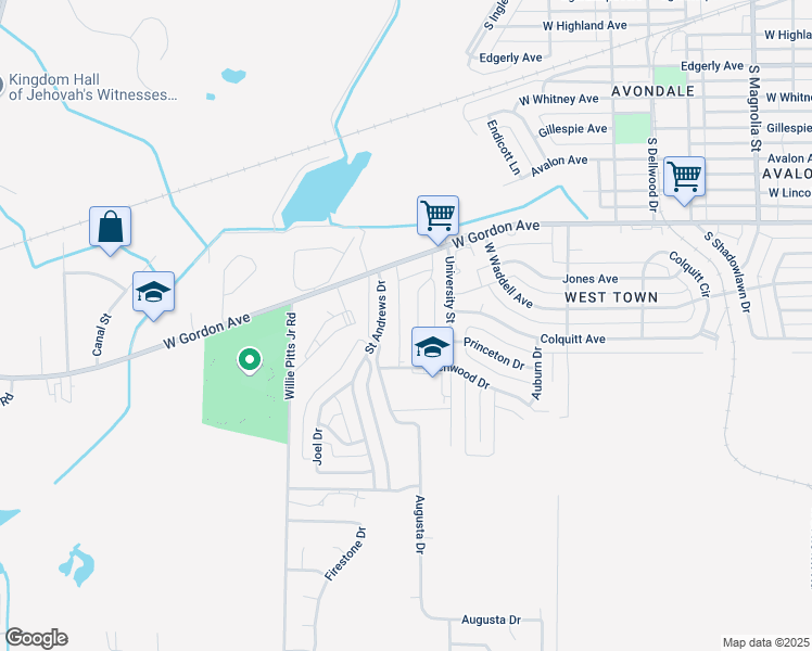 map of restaurants, bars, coffee shops, grocery stores, and more near 1019 Davidson Drive in Albany